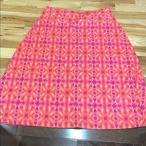 EUC Jane Ashley 1X tie dye print skirt